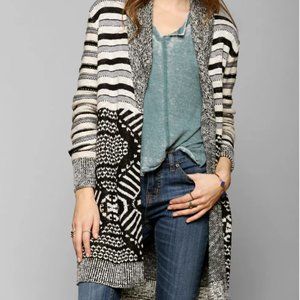 Cottagecore Cardigan in Black/White Patter by Ecote - Small